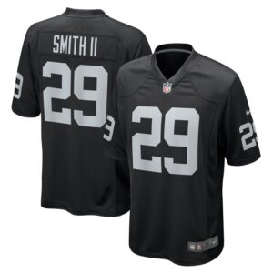 Christopher Smith II Las Vegas Raiders Team Game Jersey - Black