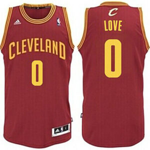 Cleveland Cavaliers #0 Kevin Love Road Red Revolution 30 Swingman Jersey