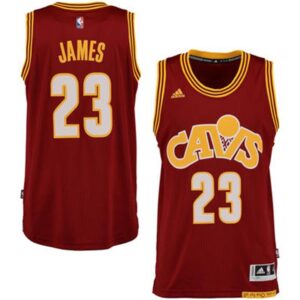 Cleveland Cavaliers #23 LeBron James Wine Alternate Swingman climacool Jersey