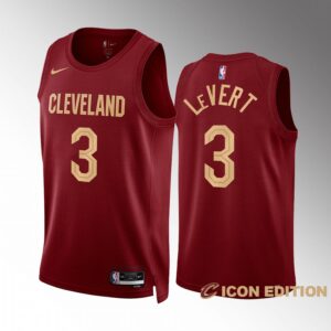 Cleveland Cavaliers Caris LeVert 2022-23 Icon Edition Wine #3 Jersey Swingman