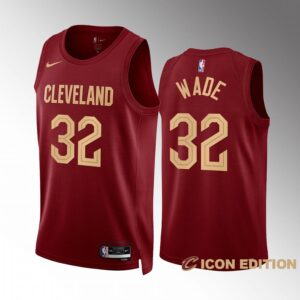 Cleveland Cavaliers Dean Wade 2022-23 Icon Edition Wine #32 Jersey Swingman