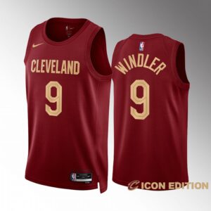 Cleveland Cavaliers Dylan Windler 2022-23 Icon Edition Wine #9 Jersey Swingman