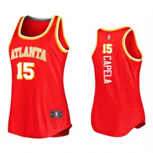 Clint Capela Atlanta Hawks Red Icon Edition 2021 Women Jersey Replica