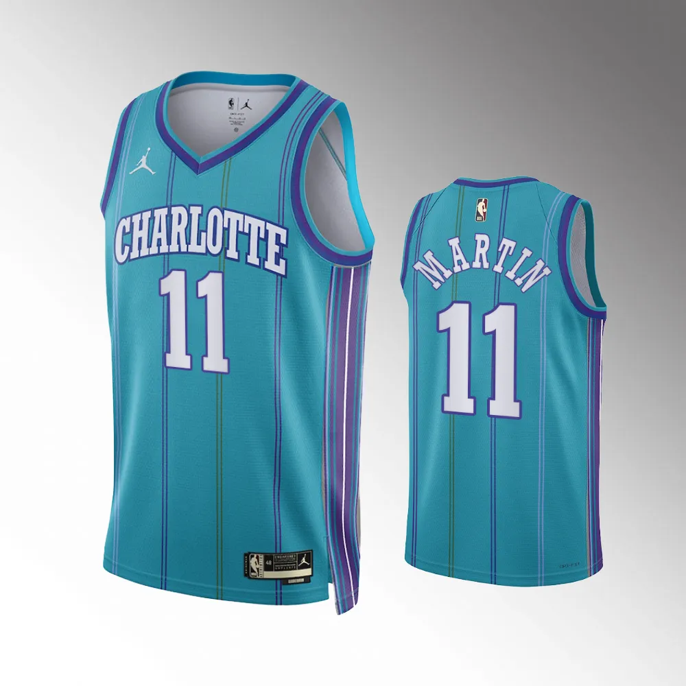 Cody Martin #11 Swingman Replica Charlotte Hornets 2023-24 Classic Edition Jersey - Teal