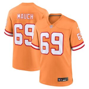 Cody Mauch Tampa Bay Buccaneers Throwback Game Jersey - Orange