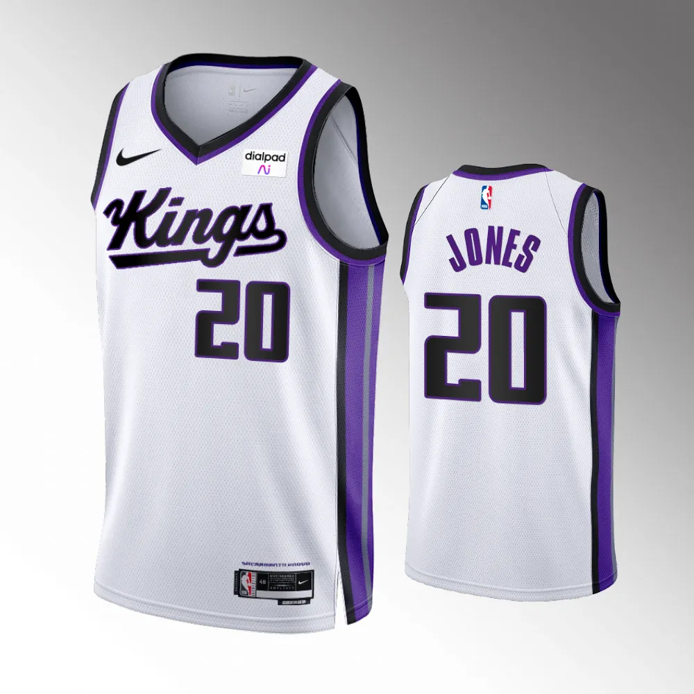 Colby Jones #20 Swingman Sacramento Kings 2023-24 Association Edition Jersey - White