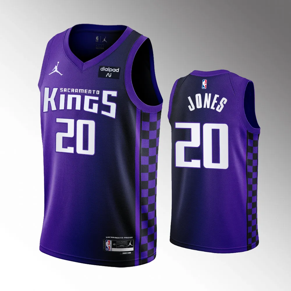 Colby Jones #20 Swingman Sacramento Kings 2023-24 Statement Edition Jersey - Purple