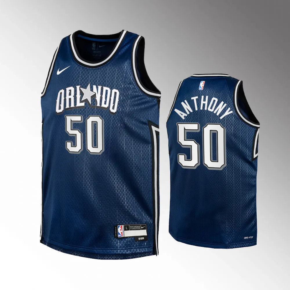 Cole Anthony #50 Orlando Magic 2023-24 City Edition Navy Swingman Youth Jersey