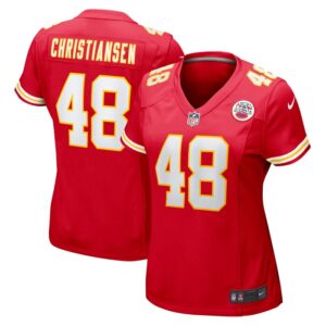 Cole Christiansen Kansas City Chiefs Women Game Player Jersey - Red