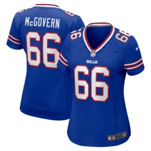 Connor McGovern Buffalo Bills Women Game Player Jersey - Royal