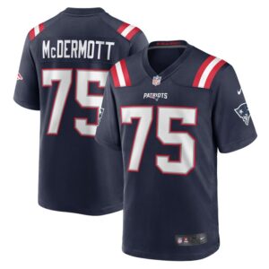 Conor McDermott New England Patriots Home Game Player Jersey - Navy