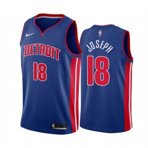 Cory Joseph Detroit Pistons 2021 Icon Edition Blue #18 Jersey