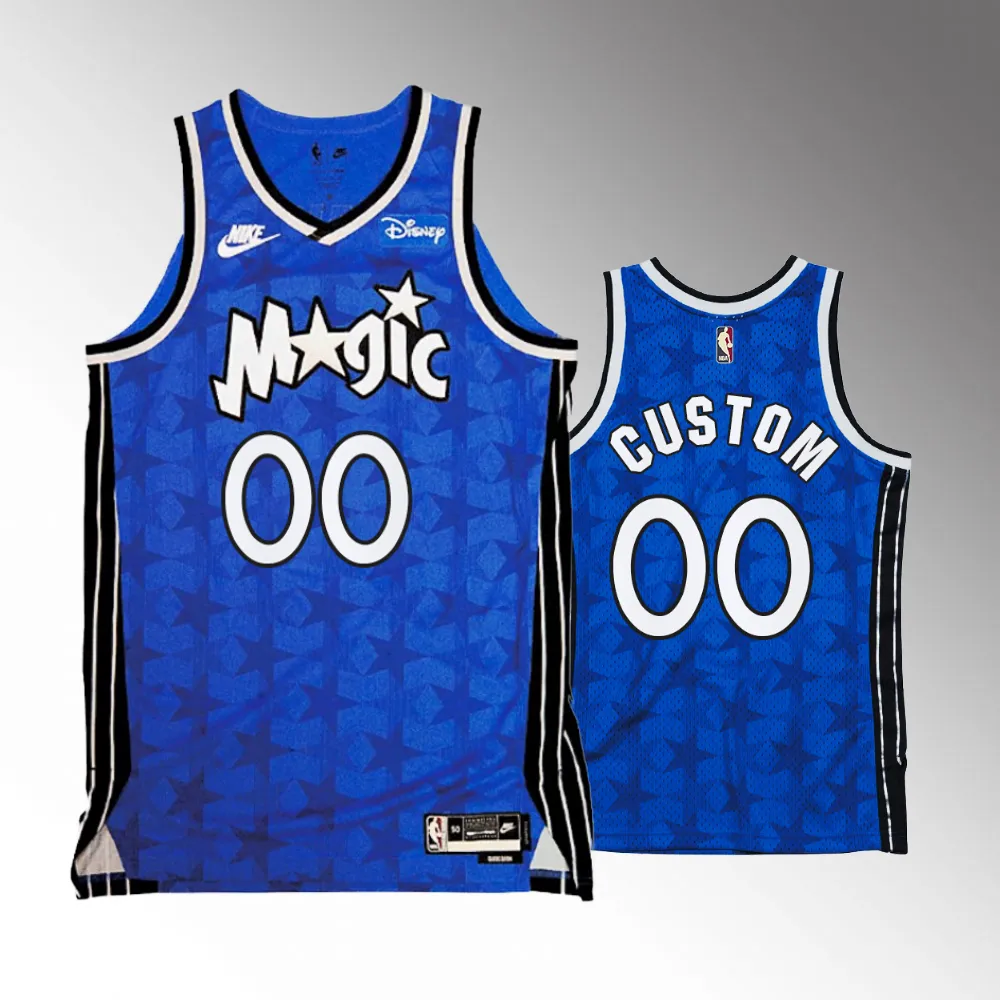 Custom #00 Swingman Orlando Magic 2023-24 Classic Edition Jersey - Blue