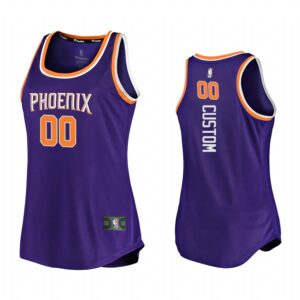 Custom Phoenix Suns Purple Icon Edition Women 2021 Jersey Tank