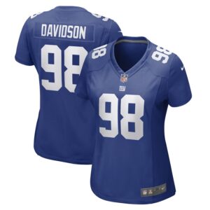 D.J. Davidson New York Giants Women Game Player Jersey - Royal