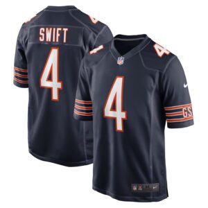 D'Andre Swift Chicago Bears Game Jersey - Navy