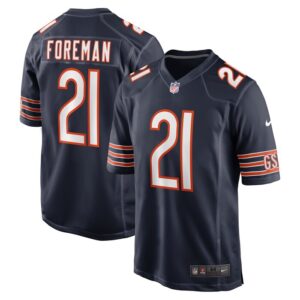 D'Onta Foreman Chicago Bears Game Jersey - Navy