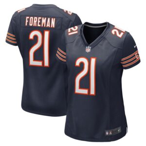 D'Onta Foreman Chicago Bears Women Game Jersey - Navy