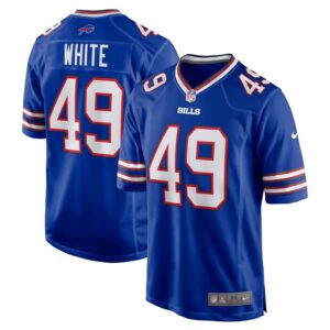 DaShaun White Buffalo Bills Team Game Jersey - Royal