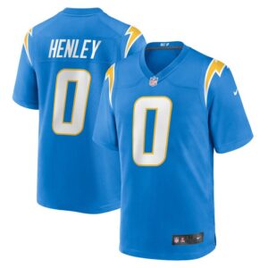 Daiyan Henley Los Angeles Chargers Team Game Jersey - Powder Blue