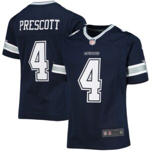 Dak Prescott Dallas Cowboys Girls Youth Team Game Jersey - Navy