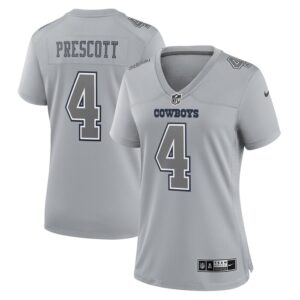 Dak Prescott Dallas Cowboys Women Atmosphere Fashion Game Jersey - Gray