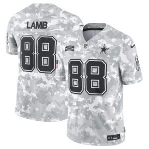 Dallas Cowboys #88 CeeDee Lamb Arctic Camo 2024 F.U.S.E. Salute to Service Limited Football Stitched Jersey