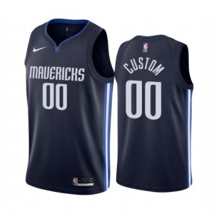 Dallas Mavericks Custom Navy 2019-20 Statement Latest Jersey