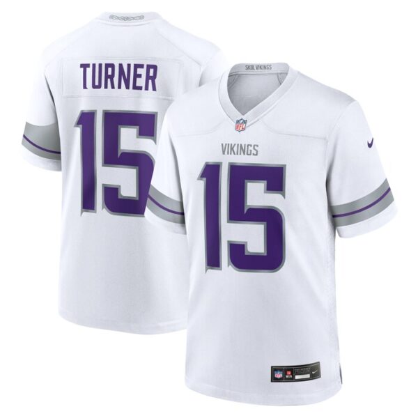 Dallas Turner Minnesota Vikings Alternate Game Player Jersey - White