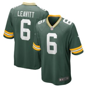 Dallin Leavitt Green Bay Packers Game Player Jersey - Green