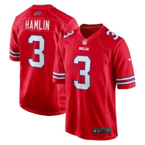 Damar Hamlin Buffalo Bills Alternate Game Jersey - Red