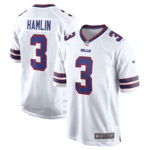 Damar Hamlin Buffalo Bills Game Jersey - White