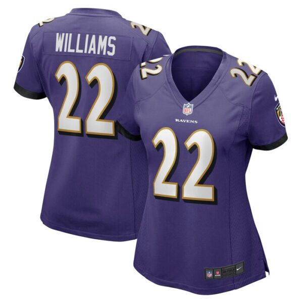 Damarion Williams Baltimore Ravens Women Player Game Jersey - Purple