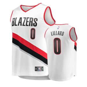 Damian Lillard Portland Trail Blazers White Icon player Jersey - Youth