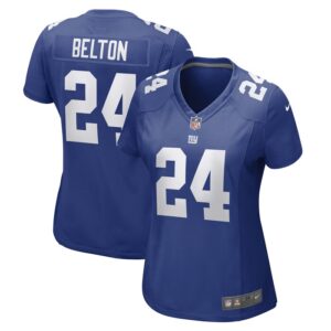 Dane Belton New York Giants Women Game Player Jersey - Royal