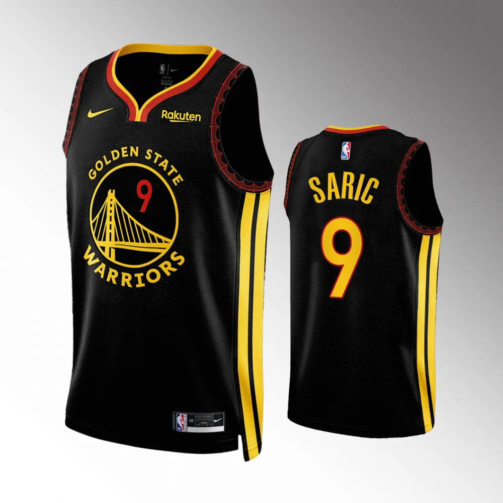 Dario Saric #9 Swingman Golden State Warriors 2023-24 City Edition Jersey - Black