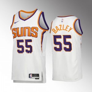 Darius Bazley 2022-23 Phoenix Suns White #55 Association Edition Jersey Swingman