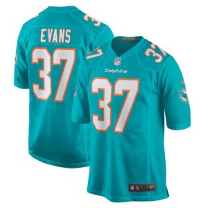 Darrynton Evans Miami Dolphins Team Game Jersey - Aqua