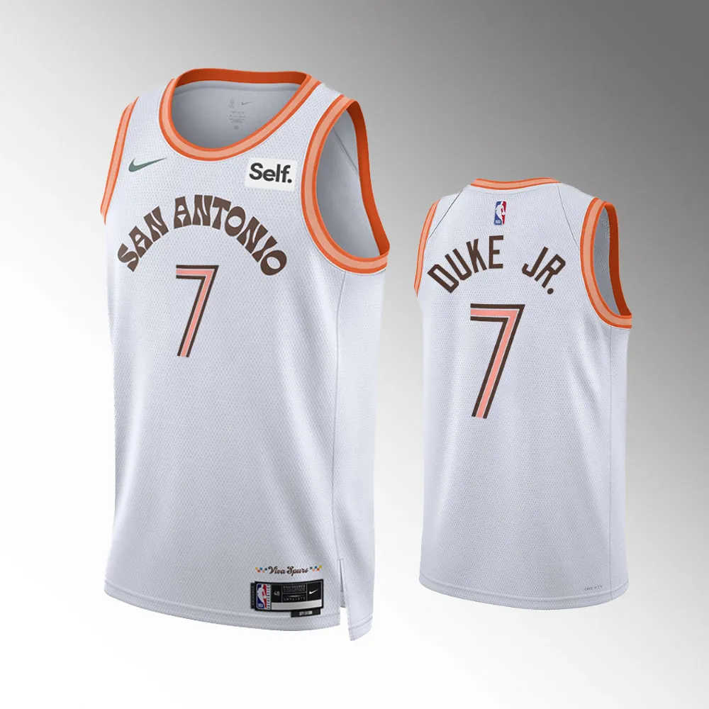 David Duke Jr. #7 Swingman San Antonio Spurs 2023-24 City Edition Jersey - White