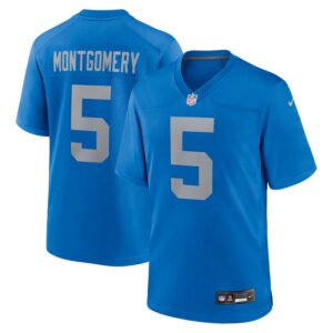 David Montgomery Detroit Lions Alternate Game Jersey - Blue