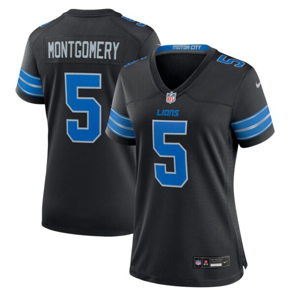 David Montgomery Detroit Lions Women 2nd Alternate Game Jersey - Black