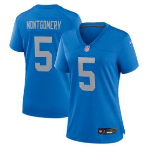 David Montgomery Detroit Lions Women Alternate Game Jersey - Blue