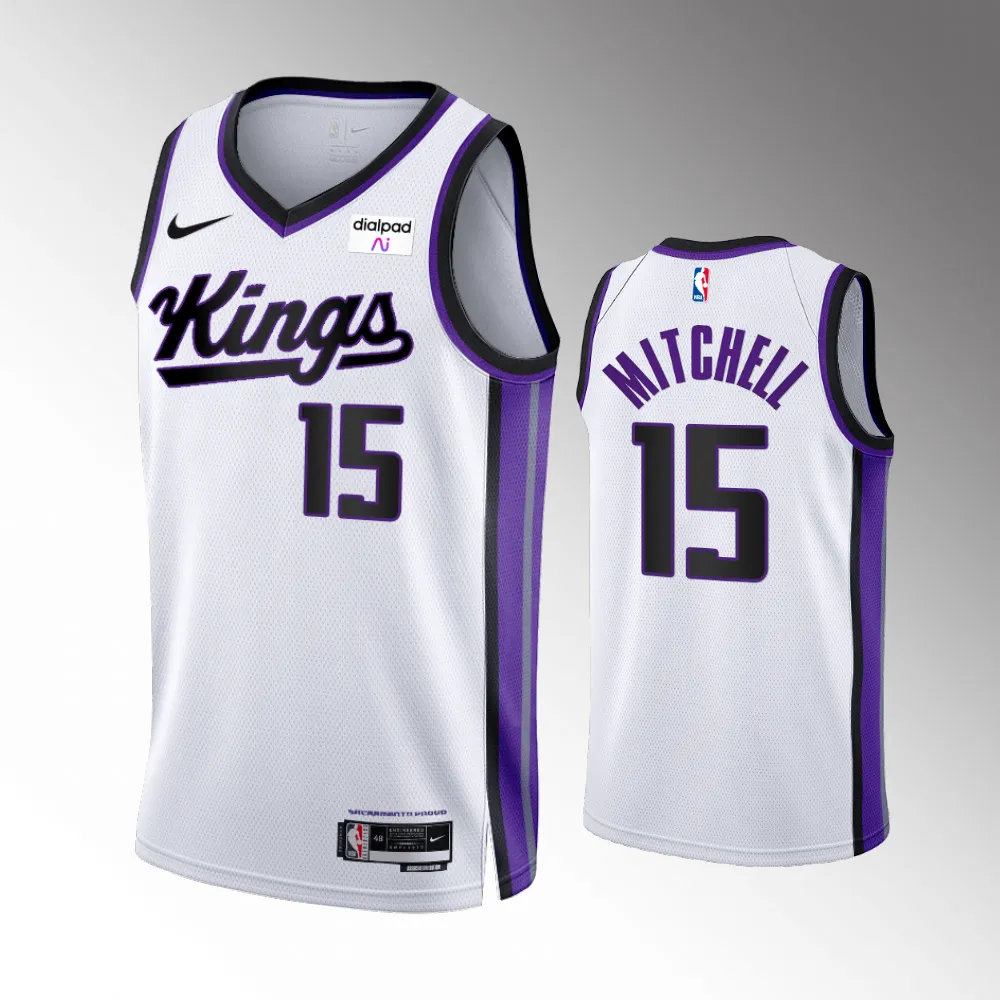 Davion Mitchell #15 Swingman Sacramento Kings 2023-24 Association Edition Jersey - White