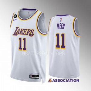 Davon Reed Los Angeles Lakers White Association Edition 2022-23 Men Jersey Swingman