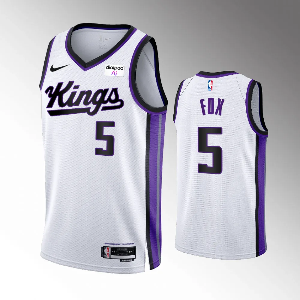 De'Aaron Fox #5 Swingman Sacramento Kings 2023-24 Association Edition Jersey - White