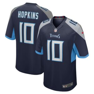 DeAndre Hopkins Tennessee Titans Game Jersey - Navy