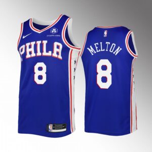 De'Anthony Melton 2022-23 Philadelphia 76ers Royal #8 Icon Edition Jersey Swingman