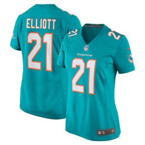 DeShon Elliott Miami Dolphins Women Women All Player Jersey - Aqua