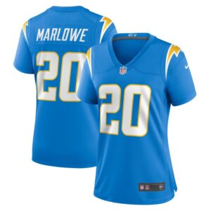 Dean Marlowe Los Angeles Chargers Women Team Game Jersey - Powder Blue