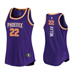 Deandre Ayton Phoenix Suns Purple Icon Edition Women 2021 Jersey Tank